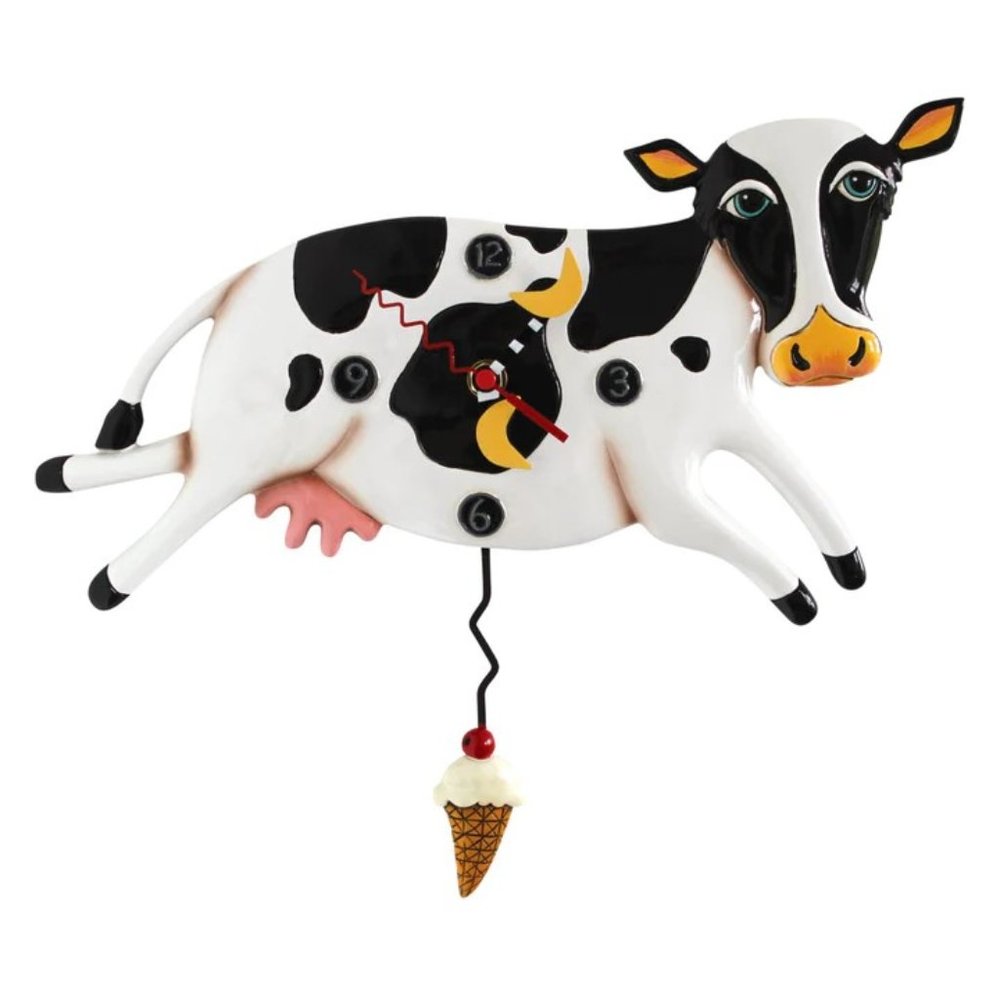 NIB Bessy Cow Clock